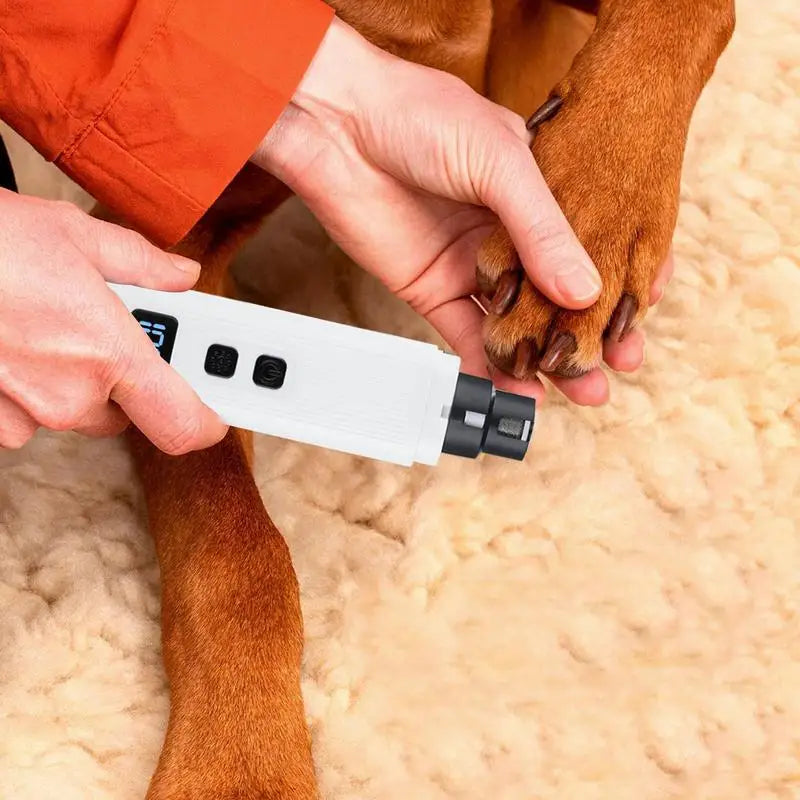Electric Dog Nail Grinder – Rechargeable Pet Nail Filer with 3 Modes