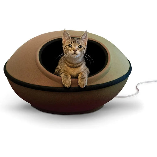 K&H Heated Cat Bed – Thermo-Kitty Mod Dream Pod for Large Cats