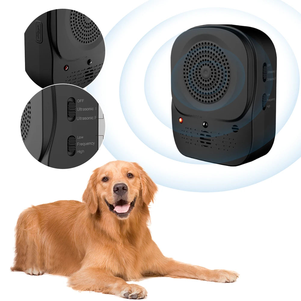 Ultrasonic Dog Barking Stop Device – 4-Level Anti-Bark Training Tool