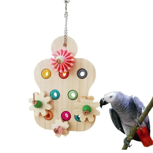 Parrot Chew Toy – Interactive Educational Trainer for Large Birds