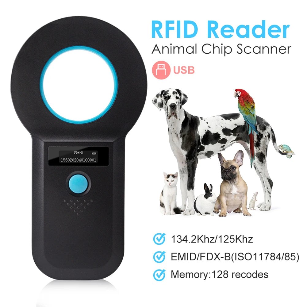 Handheld RFID Pet Chip Scanner – Quick & Reliable ID