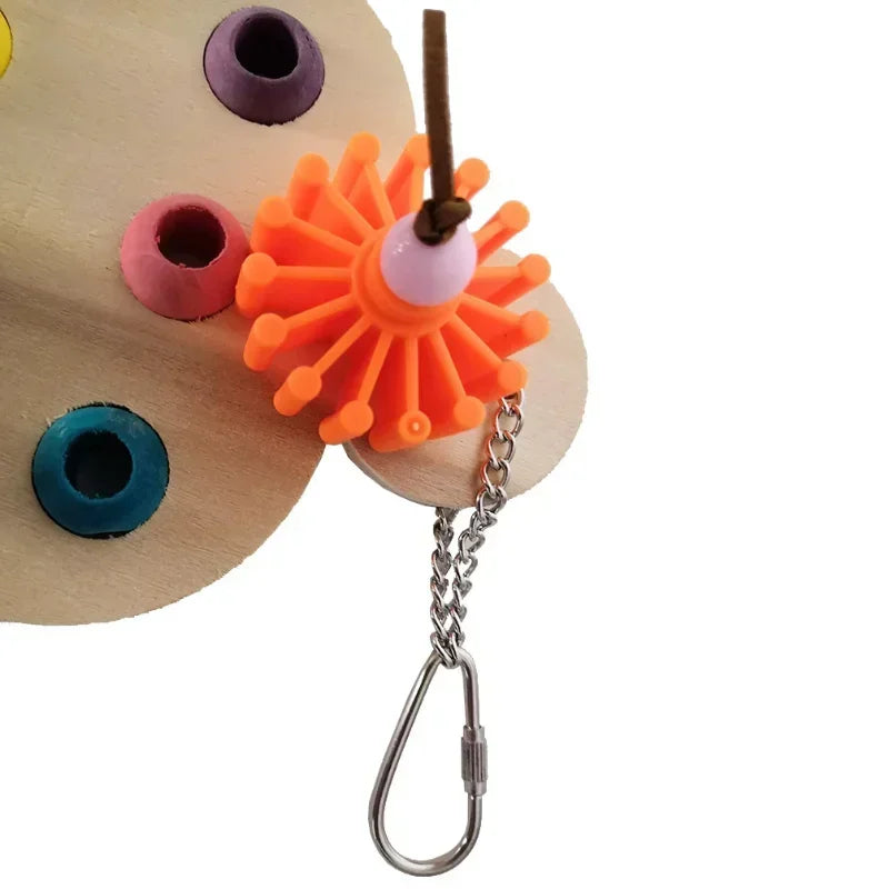Parrot Chew Toy – Interactive Educational Trainer for Large Birds