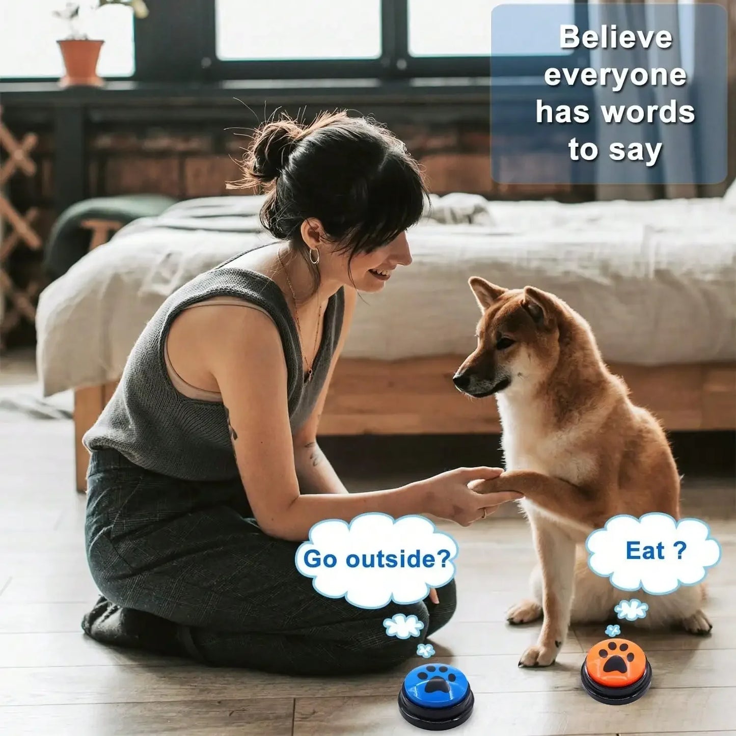 Multifunctional Recording Dog Button – Simple & Interactive Communication Tool