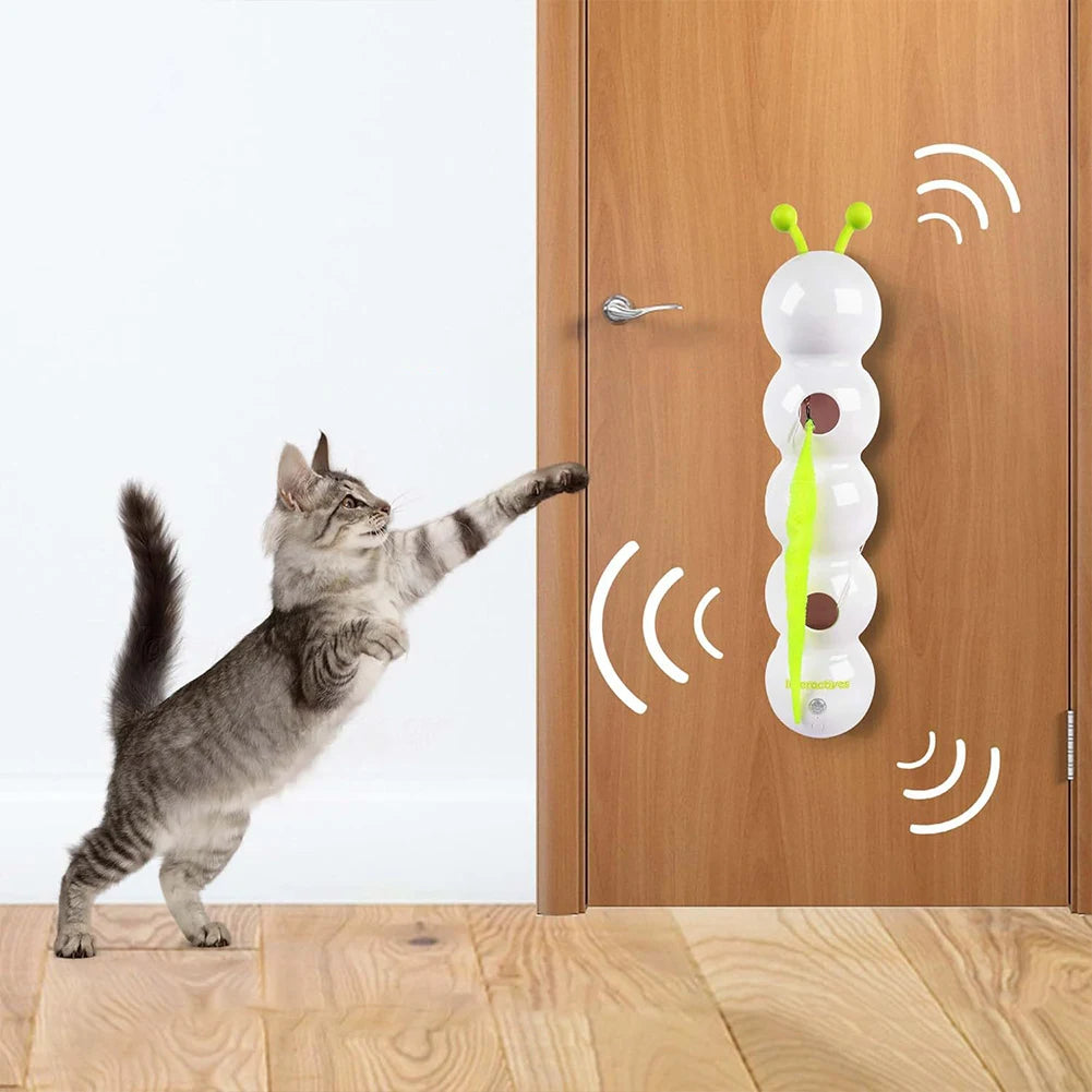 Intelligent Caterpillar Interactive Cat Toy – Motion Activated & USB Rechargeable