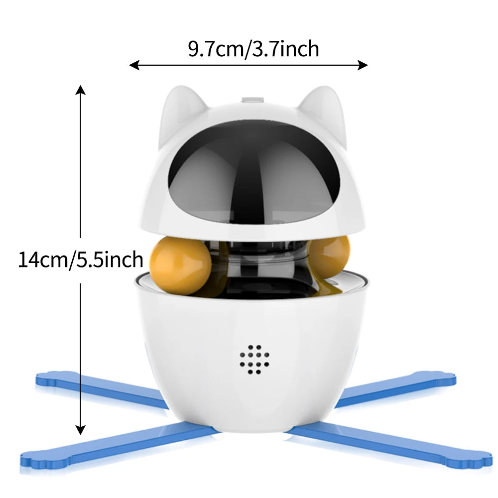 4-in-1 Electric Interactive Cat Toy – Ball, Feather & Laser Fun