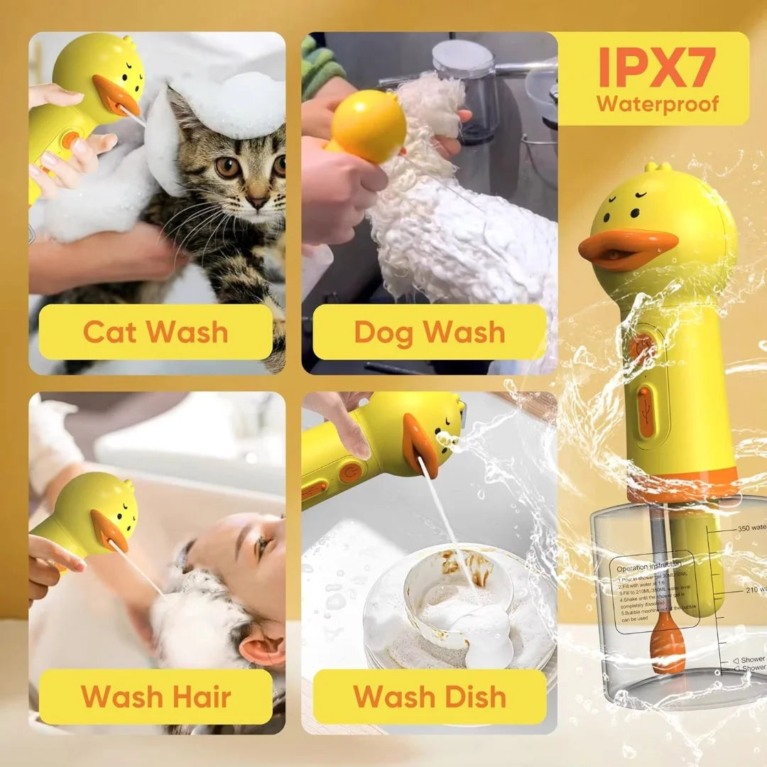 Electric Dog Shampoo Dispenser – Foaming Sprayer for Pets