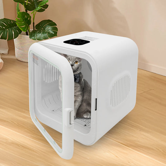 62L Portable Pet Dryer Box – Adjustable Temperature & Timer for Cats & Dogs