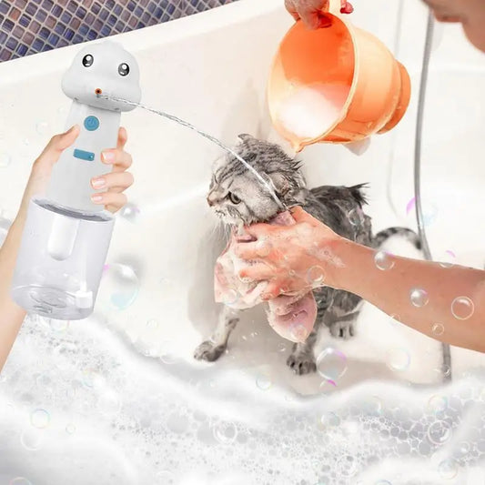Automatic Dog Shampoo Dispenser – Rechargeable Foaming Sprayer for Pets