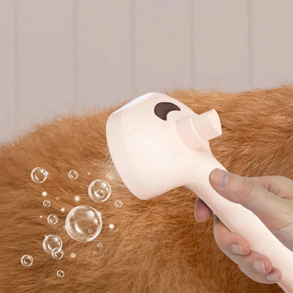 3-in-1 Cat & Dog Steam Grooming Brush – Rechargeable & Easy to Use