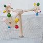 Interactive Bird Perch Toy – Rotating Ball & Windmill Foraging Toy