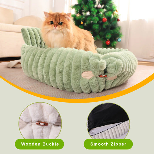 Cute High-End Cat Sofa Bed – Plush Lounge Chair for Cats & Dogs