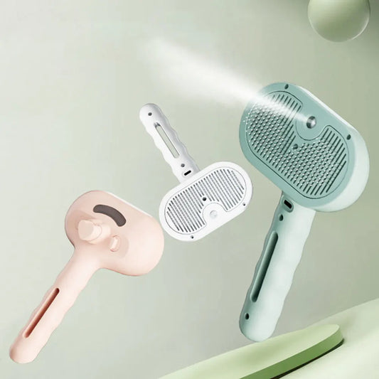 3-in-1 Cat & Dog Steam Grooming Brush – Rechargeable & Easy to Use