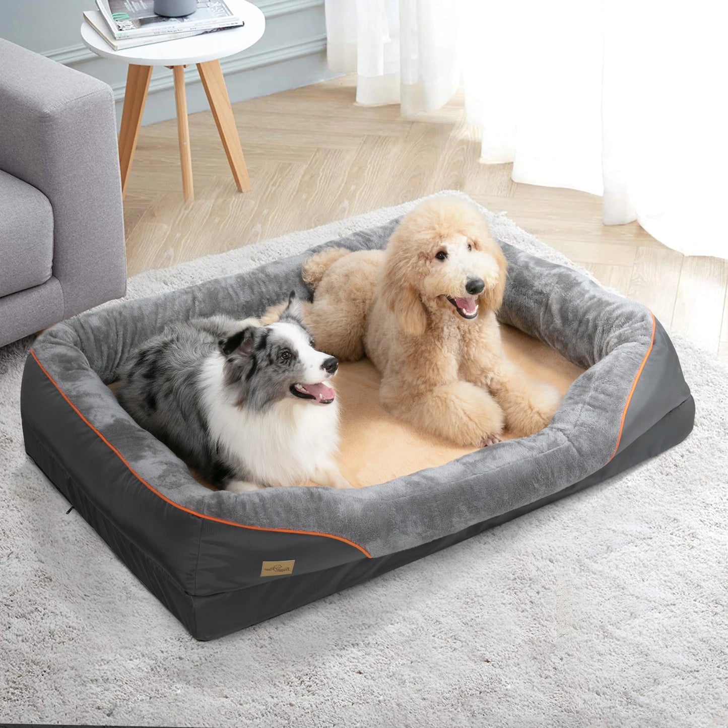 Large Dog Bed – Soft, Comfortable & Washable with Waterproof Protection