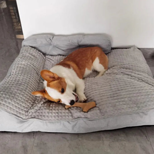 Large Dog Winter Warm Bed – Extra Cozy Deep Sleep Pet Mat