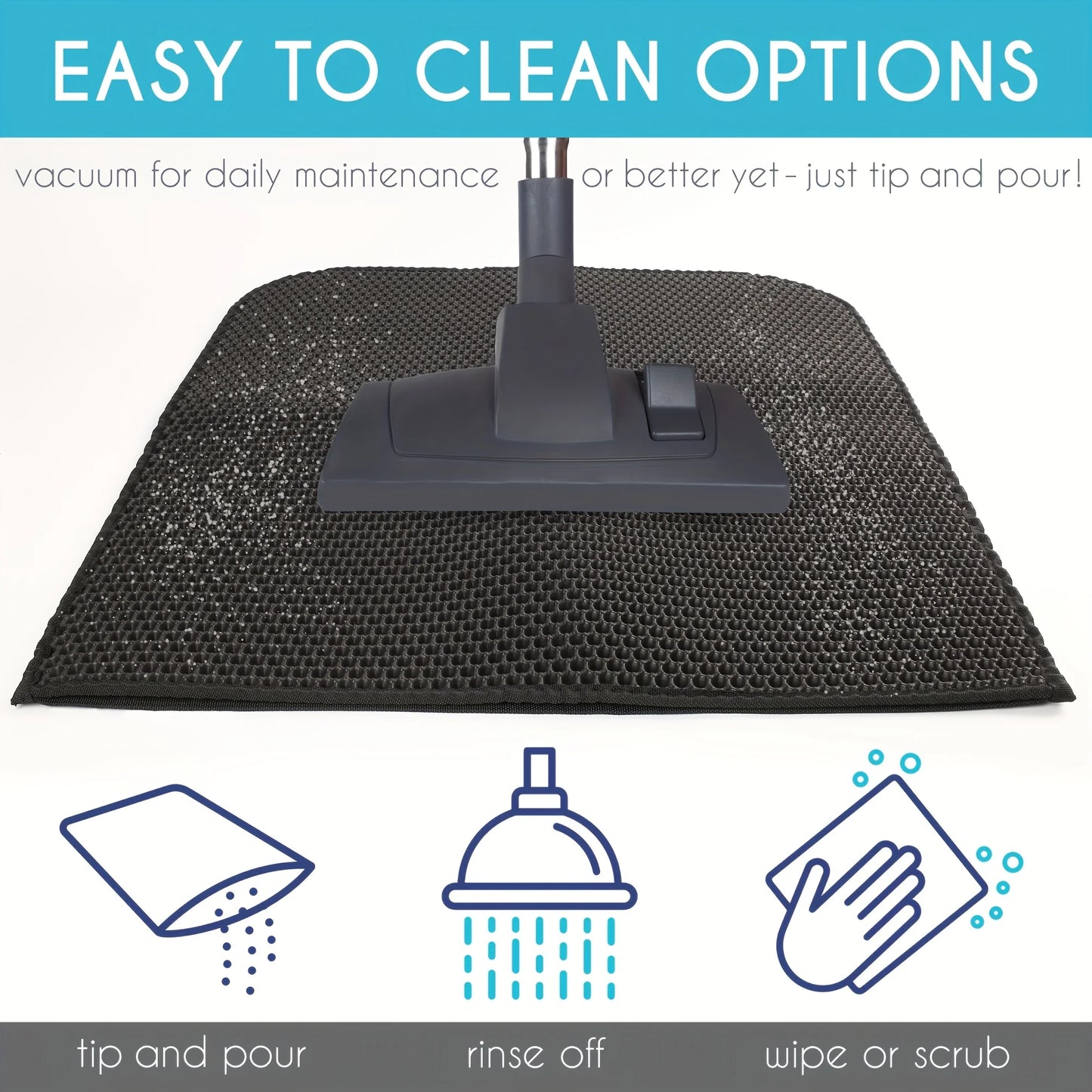 Double Layer Honeycomb Cat Litter Mat – Non-Slip, Easy-to-Clean