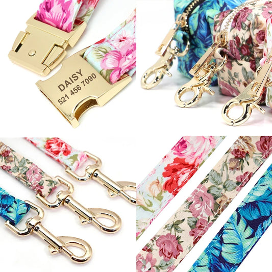 Flower Dog Collar & Leash Set – Stylish & Functional Pet Accessories
