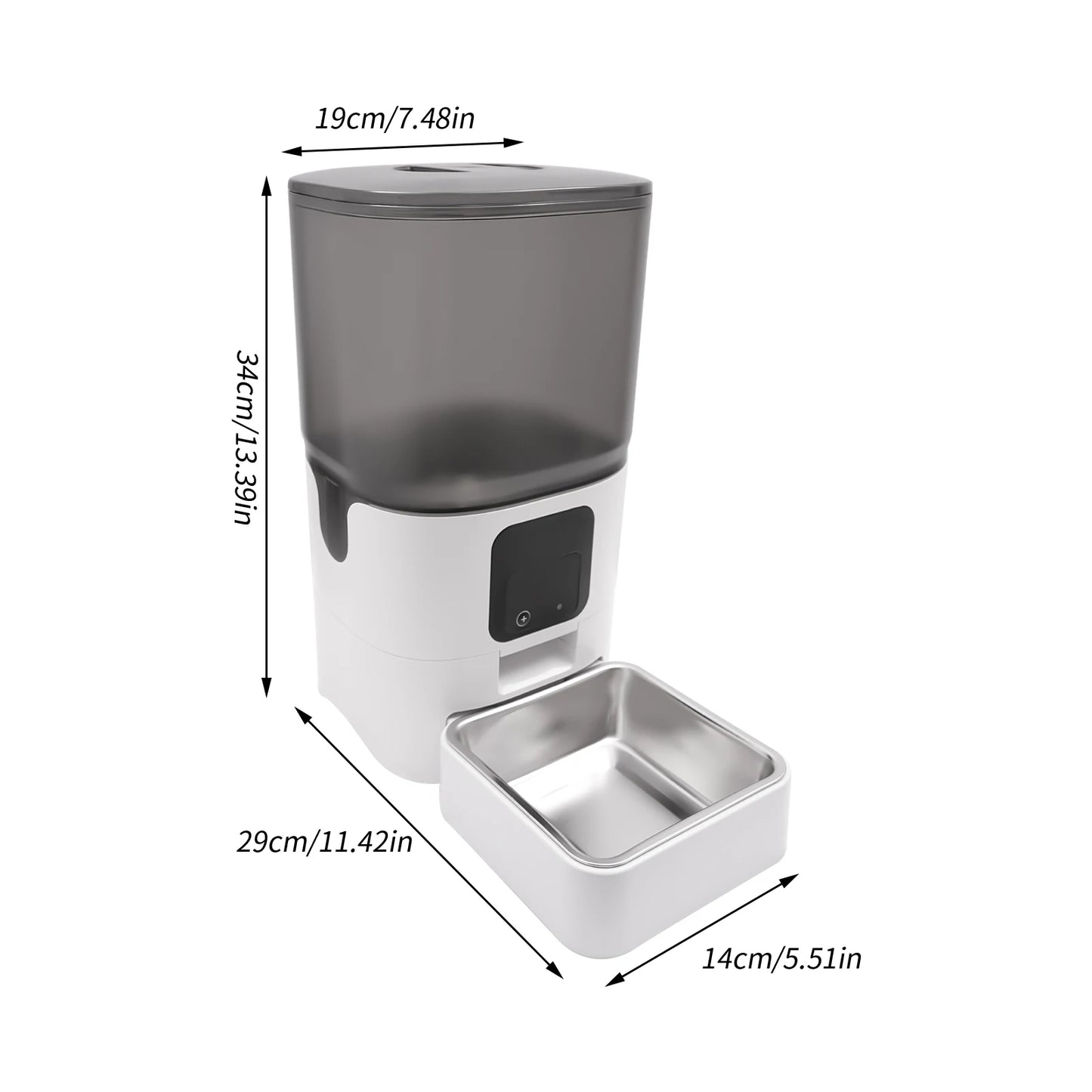 6L Smart Automatic Pet Feeder – App-Controlled Food Dispenser for Cats & Dogs