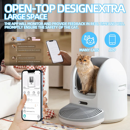 Automatic Smart Cat Litter Box – Electric Cleaning with Ozone Deodorization