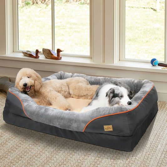 Large Dog Bed – Soft, Comfortable & Washable with Waterproof Protection