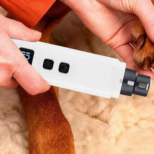Electric Dog Nail Grinder – Rechargeable Pet Nail Filer with 3 Modes