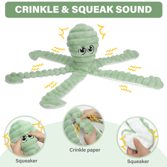 Octopus Plush Chew Toy – Interactive Squeaky Toy for Dogs