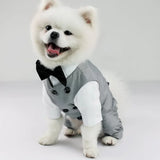Dog Wedding Tuxedo Shirt – Puppy Suit with Bow Tie for Special Occasions